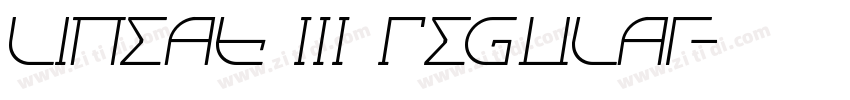 Lineat III Regular字体转换